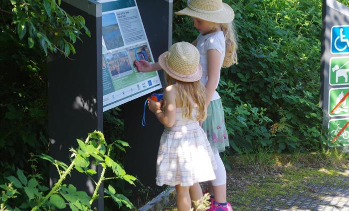 Read the information panel at the start of the trails